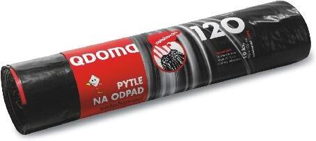 pytle na odpadky zatahovací 120l (10ks) 70x100cm ČER 35µ