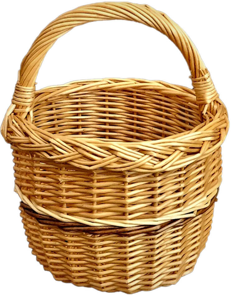 košík na houby pr.20x28cm lakovaný