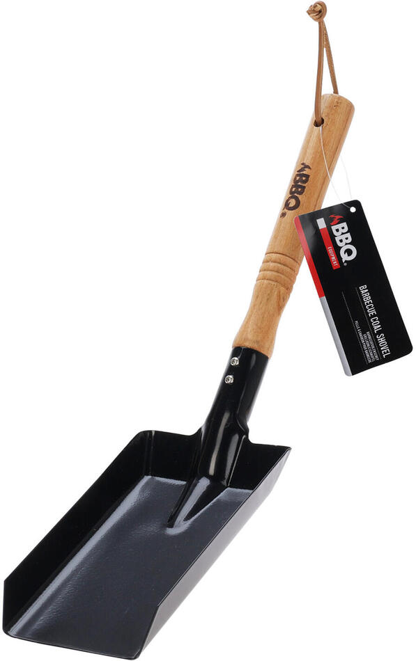 lopatka na dřev.uhlí/brikety BBQ kov./dřev.rukojeť