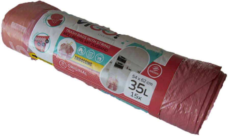 pytle na odpadky zatah. 35l (15ks) 54x62cm 4 SEASONS aroma MALINY