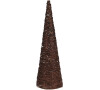 dekorace PYRAMIDA 40cm, kov., 20LED, HN