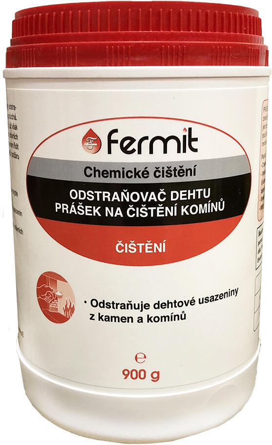 čistič komínu chemický, prášek 900g FERMIT