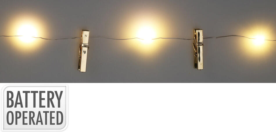 osvětlení vánoční 0,9m 20LED S KLIPEM (10ks)
