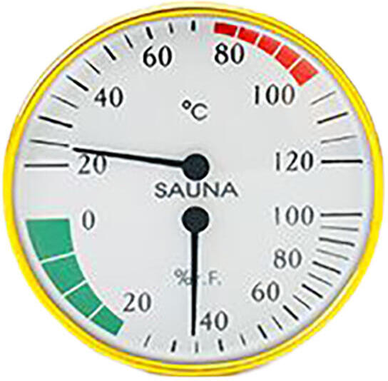 vlhkoměr s teploměrem do sauny