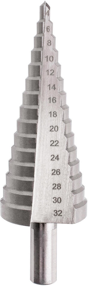 vrták stupňovitý HSS 4-32mm 15st.