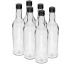 láhev 500ml skleněná s uzávěrem (6ks)