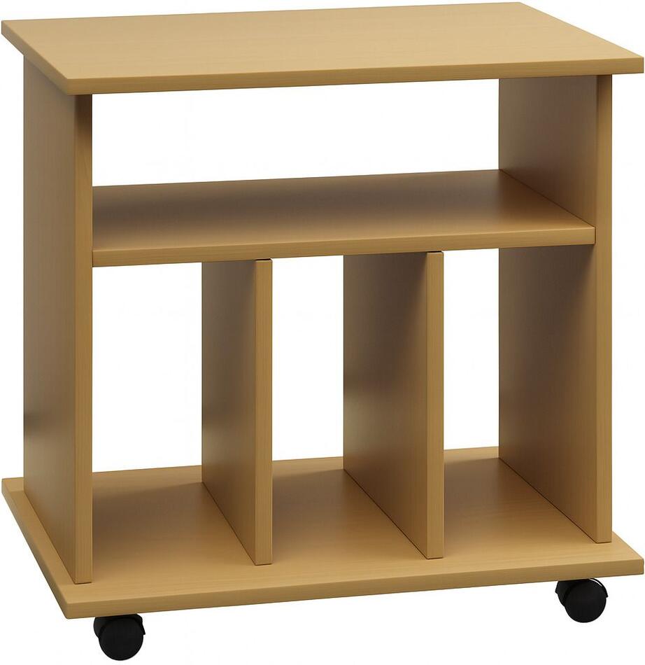 Stolek VCM na gramofon a vinylové desky Retal, buk