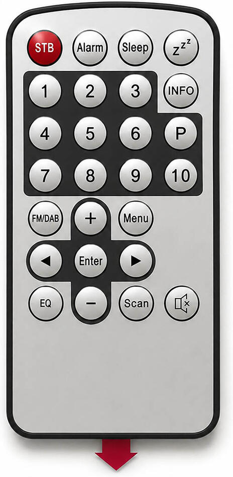 S004875 - Remote Control DABMAN 100 Credit card format Imperial