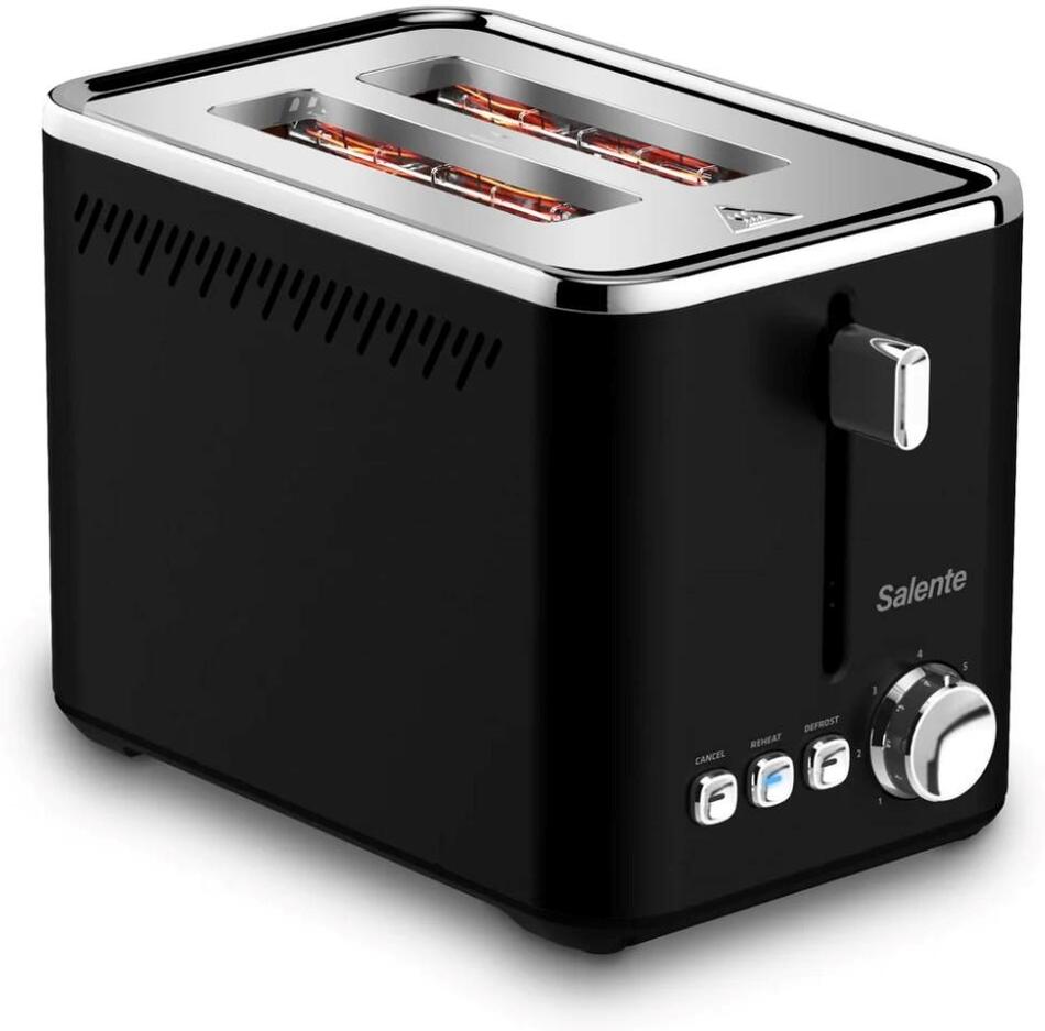 Evolveo Salente ToastPro, topinkovač, nerez, černý (TOASTPRO-BK)