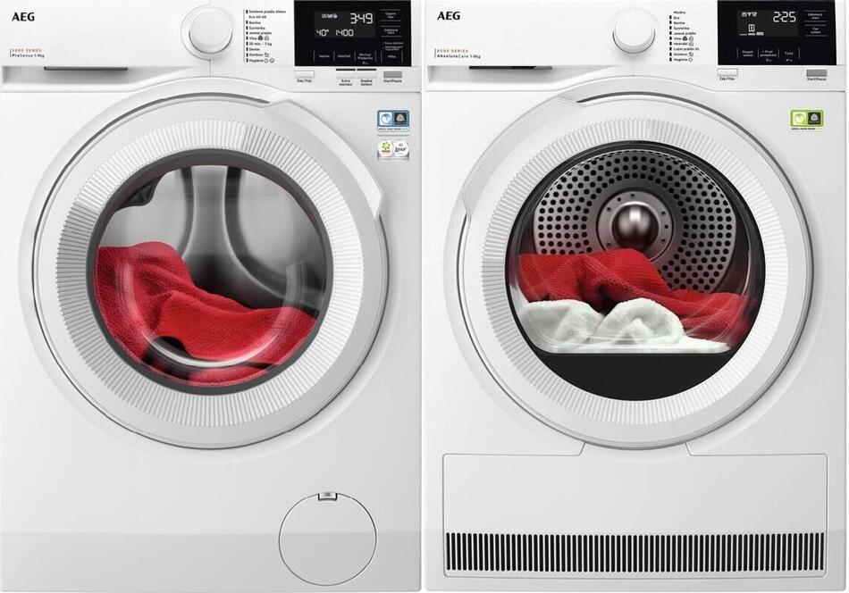 SET Pračka AEG LFR61942BC + Sušička prádla AEG 8000 AbsoluteCare® TR8182C