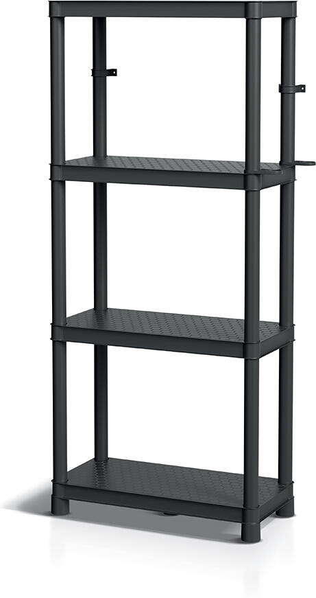 Regál Prosperplast STACKARO SOLID 75 HD - barva: černá