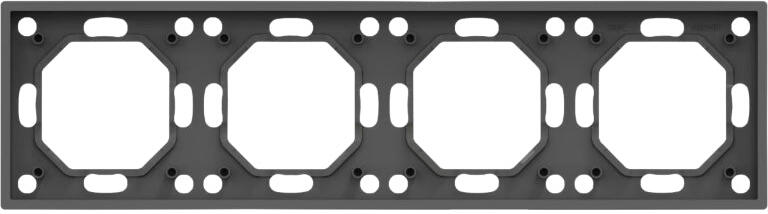 Rámeček čtyřnásobný DPM MOXY MOX1004B černý