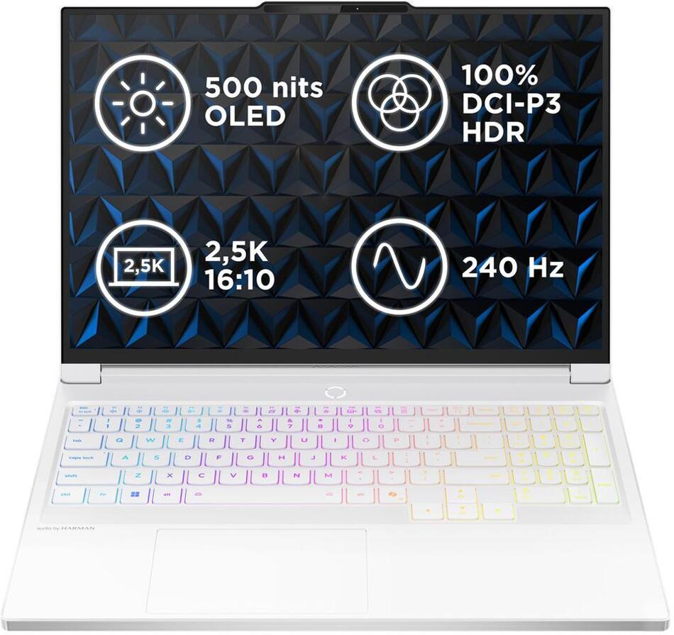Herní notebook Lenovo Legion 7 16IAX10 Glacier White