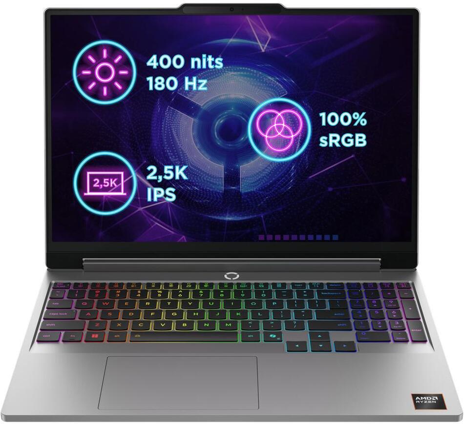 Herní notebook Lenovo LOQ 15AHP11 Luna Grey (83TN007
