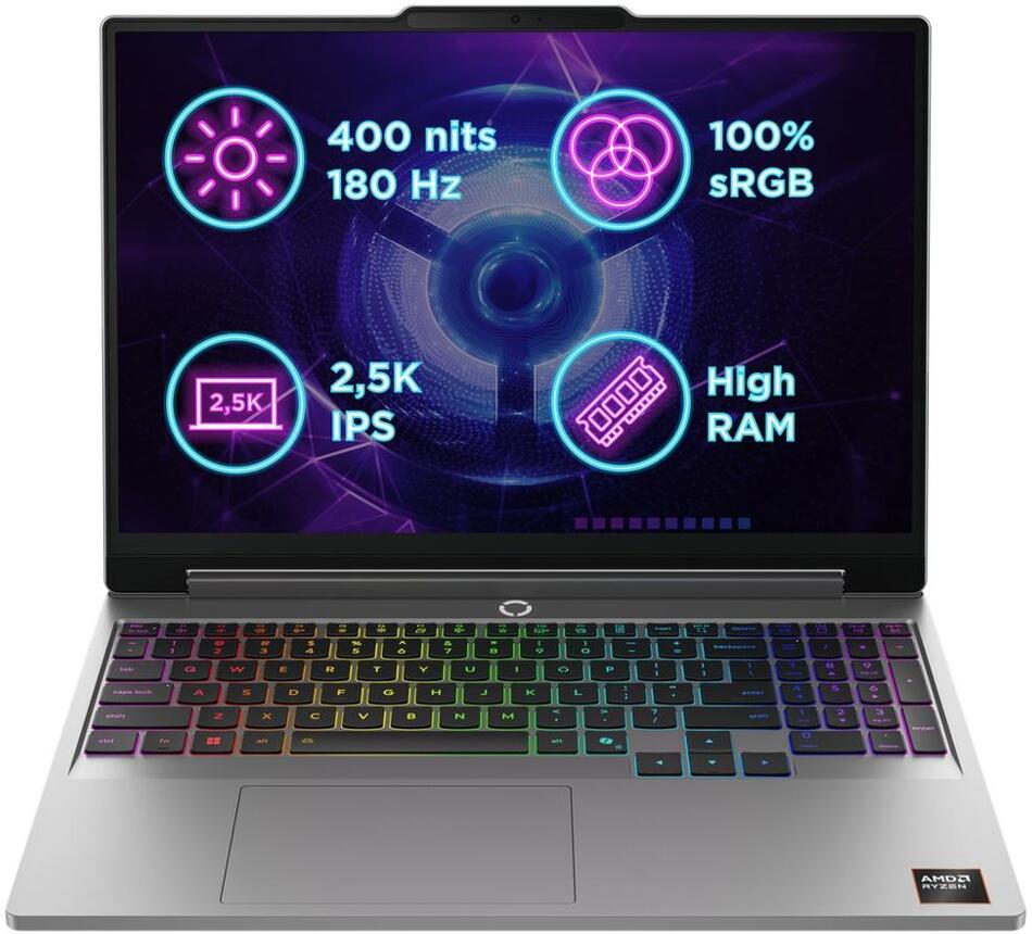Herní notebook Lenovo LOQ 15AHP11 Luna Grey (83TN007