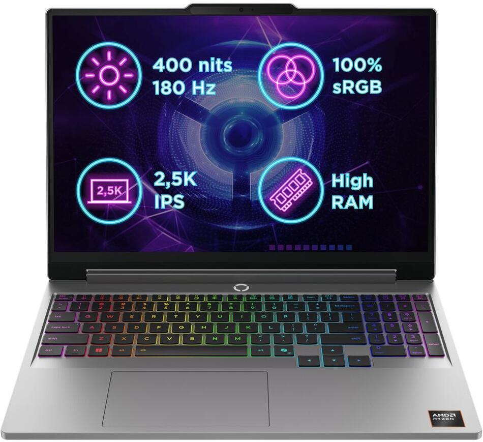 Herní notebook Lenovo LOQ 15AHP11 Luna Grey (83TN007