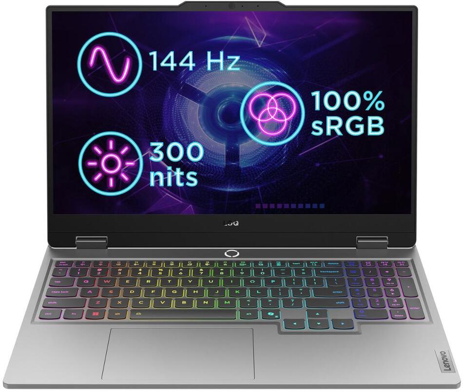 Herní notebook Lenovo LOQ 15IRX10 Luna Grey (83JE01H