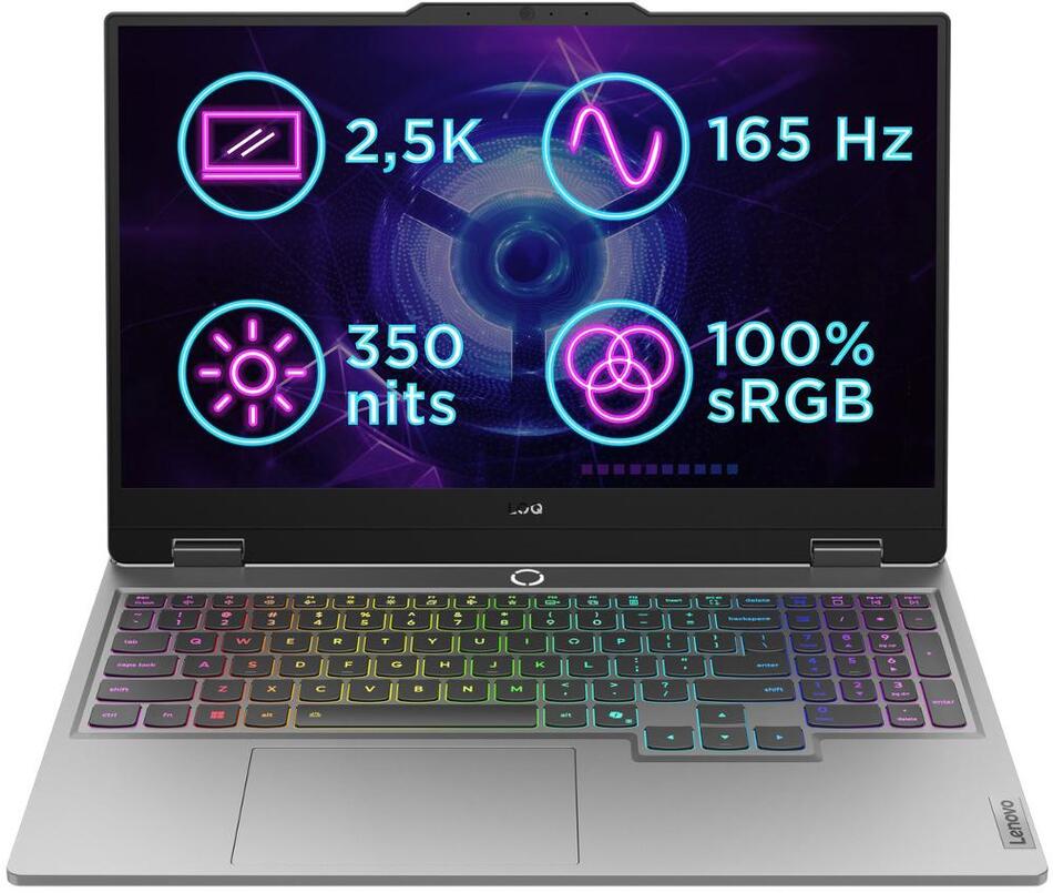 Herní notebook Lenovo LOQ 15IRX10 Luna Grey (83JE01J