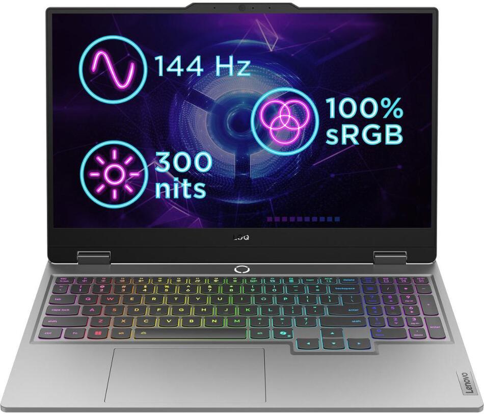 Herní notebook Lenovo LOQ 15IRX10 Luna Grey (83JE01J