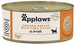 Applaws Cat konz. Adult Broth kuřecí prsa s tuňákem70g