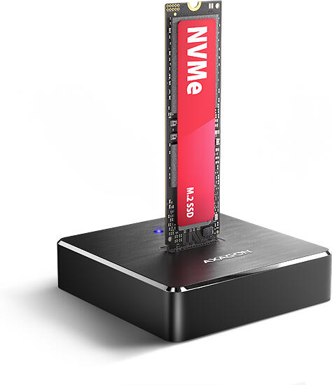 Axagon ADSA-M2C11, USB-C 10Gbps dokovací stanice pro 1× M.2 NVMe/SATA SSD