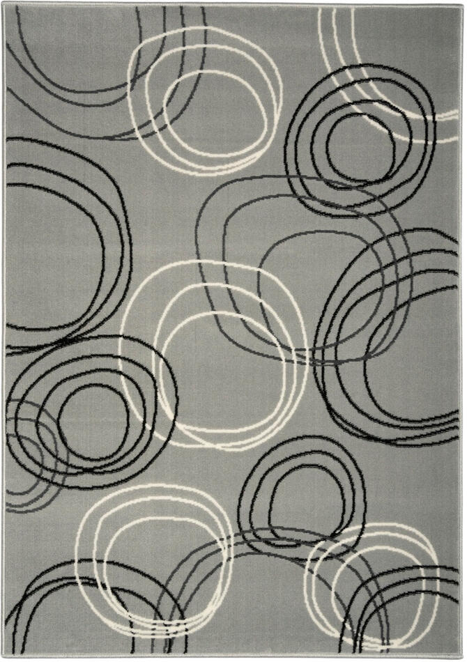 Kusový koberec Circles grey 80x150