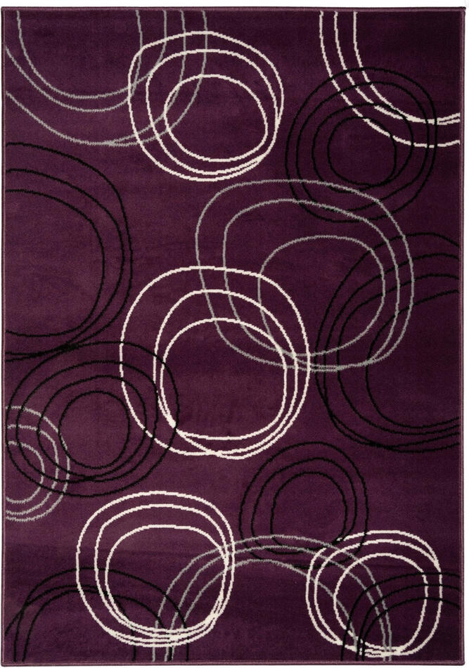Kusový koberec Circles lila 80x150
