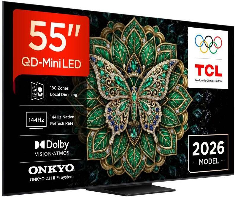 Televize TCL 55C6K PRO SMART TV 55" QLED/4K UHD/Mini LED / 144Hz / 4xHDMI / 1xUSB / LAN / GoogleTV
