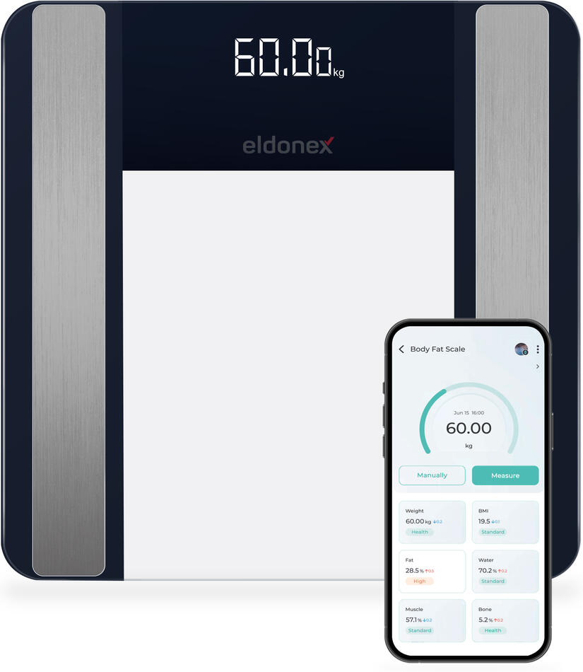 ELDONEX BODYFIT PRO digitální osobní váha ČERNÁ