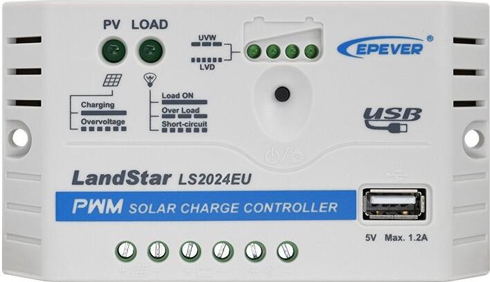 EPEVER LS2024EU solární PWM regulátor 12/24V, 20A, vstup 30V/50V