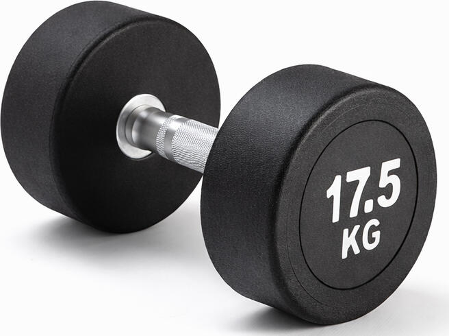 Jednoruční činka 17,5 kg oválná černá