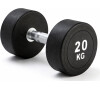 Jednoruční činka 20 kg oválná černá