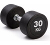 Jednoruční činka 30 kg oválná černá