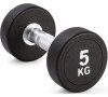 Jednoruční činka 5 kg oválná černá