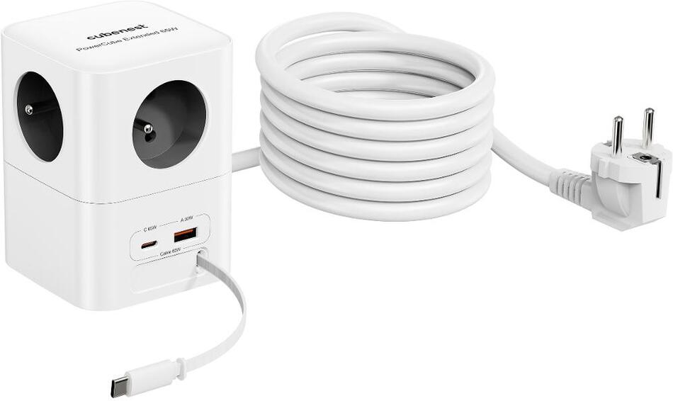 Prodlužovací kabel CubeNest PowerCube 4xAC PD 65W 3 m