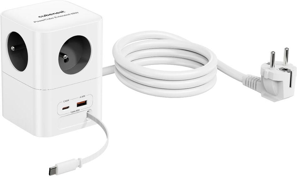 Prodlužovací kabel CubeNest PowerCube 4xAC PD 65W 1.5 m
