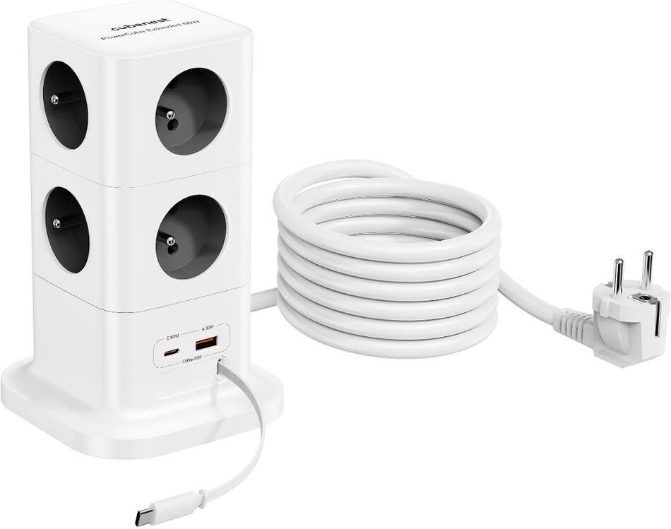 Prodlužovací kabel CubeNest PowerCube 8xAC PD 65W 3 m