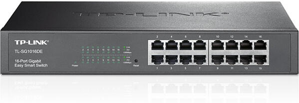 TP-Link Easy Smart switch TL-SG1016DE (16xGbE, fanless)