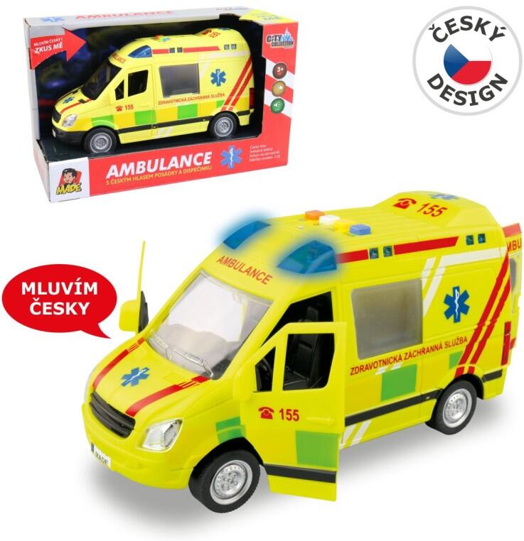 Ambulance, na setrvačník, s reálným hlasem posádky, 21 cm