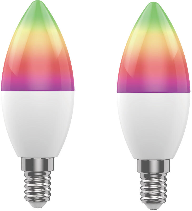 Smart LED žárovka E14 5W RGB CCT WOOX R9075/2pack WiFi Tuya sada 2ks