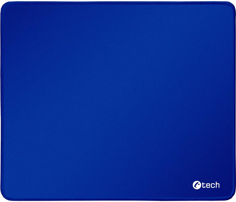 Podložka pod myš C-TECH MP-01, modrá, 320x270x4mm, obšité okraje