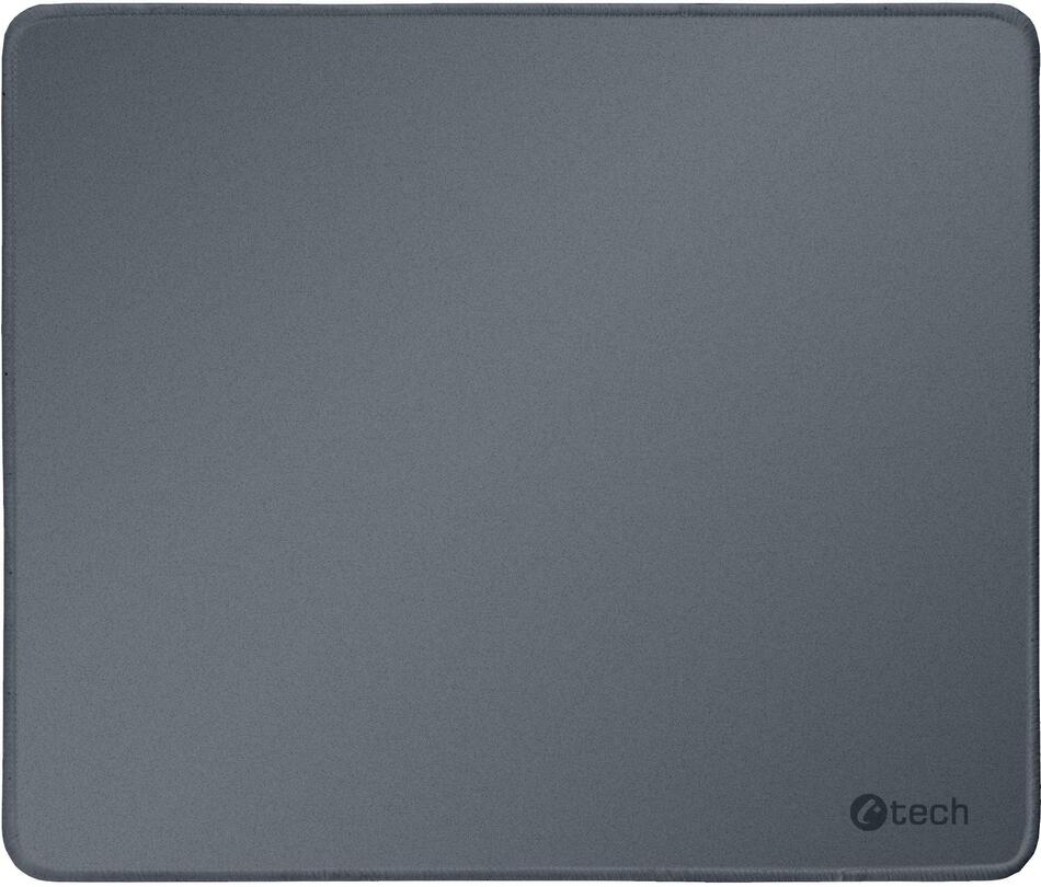 Podložka pod myš C-TECH MP-01, šedá, 320x270x4mm, obšité okraje