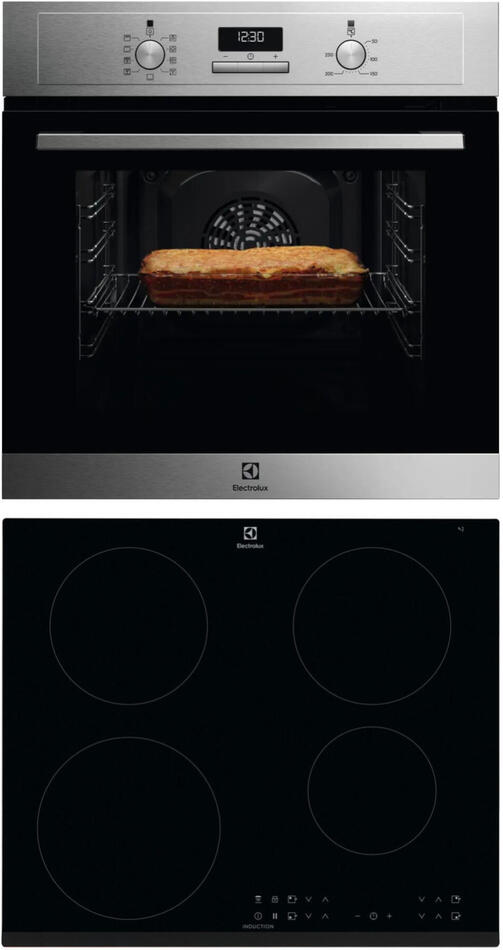 SET Trouba Electrolux EOD3H40BX 600 SteamBake + Indukční deska Electrolux LIR60430