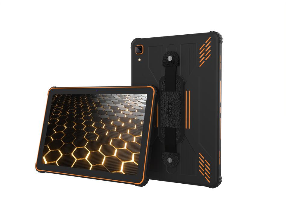 iGET SMART RT2 - odolný - 10,1" IPS/1920x1200/Octa Core / 6GB+128GB / LTE / 10 000 mAh/Android 16/černá/oranžová