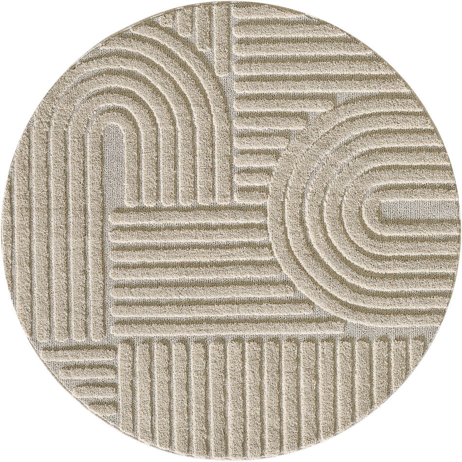 Kusový koberec Art 1121 Beige kruh 80x80 (průměr) kruh