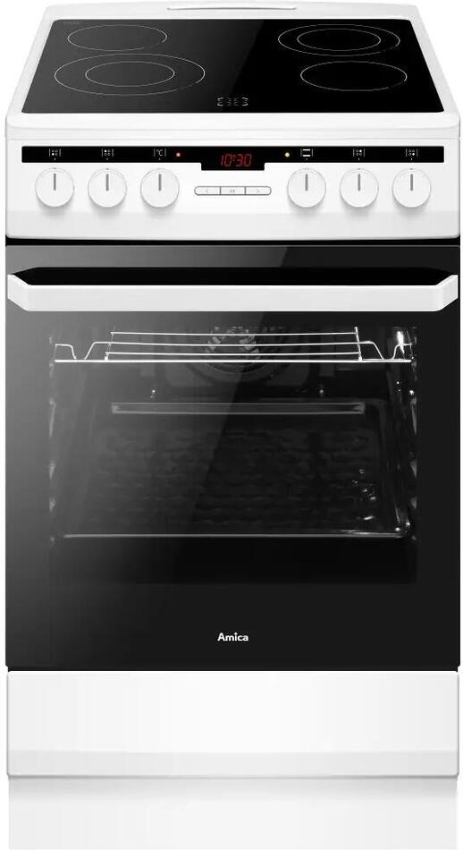 Sklokeramický sporák Amica SHC 5874 W