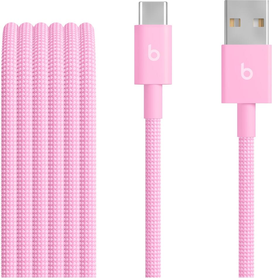 Apple beats USB-A / USB-C Woven Cable (1.5m)- Power Pink (MK8R4EE/A)