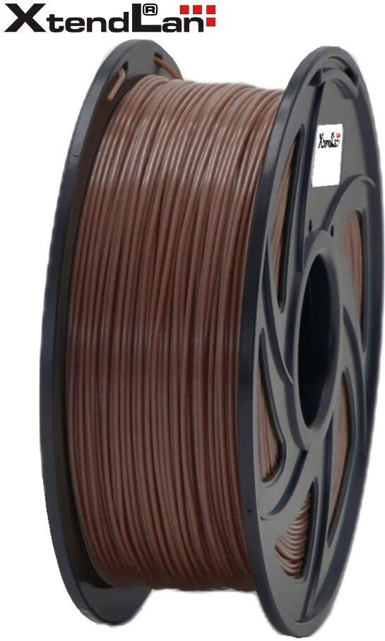 XtendLAN PLA filament 1,75mm hnědý 1kg (3DF-PLA1.75-BN 1kg)