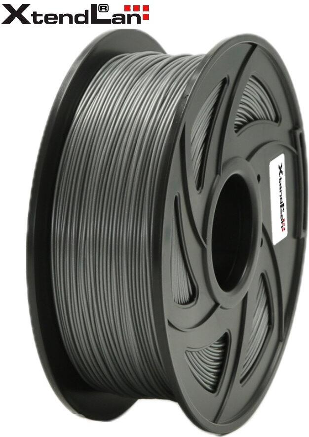 XtendLAN PLA filament 1,75mm stříbrný 1kg (3DF-PLA1.75-SL 1kg)