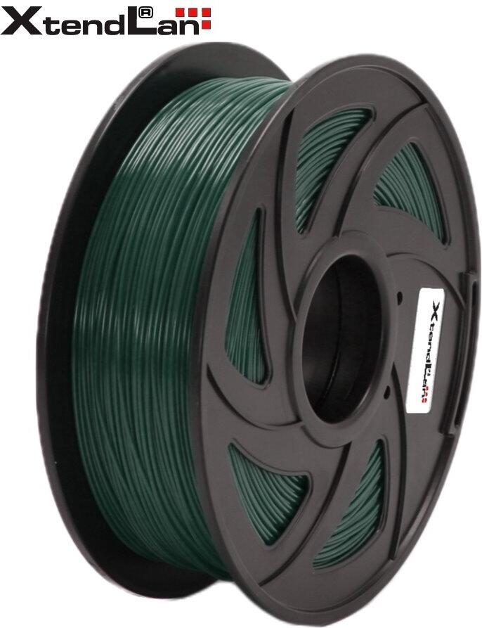 XtendLAN PLA filament 1,75mm myslivecky zelený 1kg (3DF-PLA1.75-AGN 1kg)